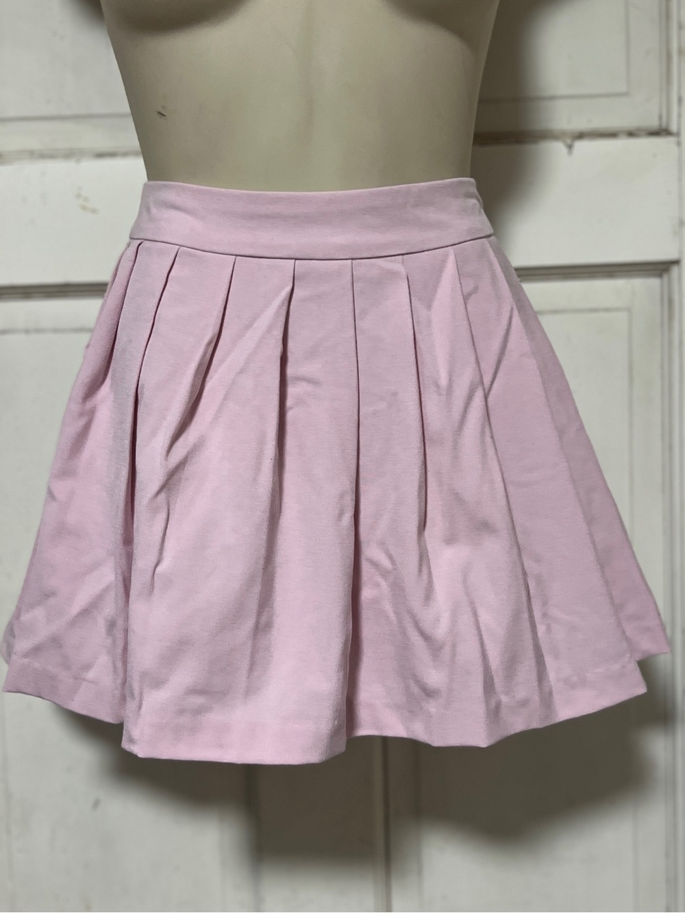 Forever 21 Light Pink Pleated Skater Mini Skirt S